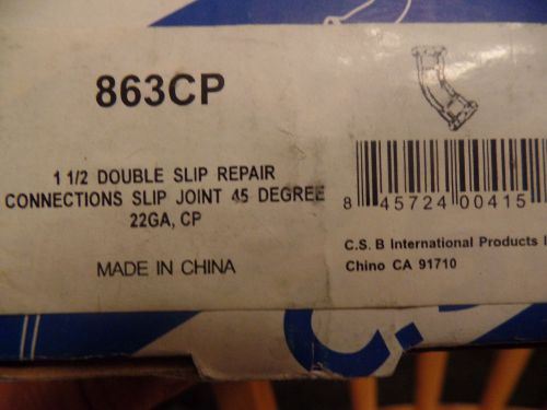 45 degree 11/2x11/2 double slip joint repair 22.ga