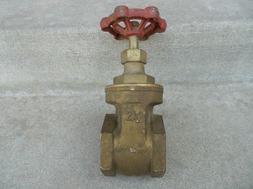 2 1/2 inch threaded cast brass gate valve for sale