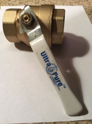 Ultra pure 1 1/2&#034; brass in-line ball valve for sale
