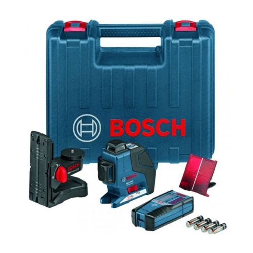 Bosch professional gll3-80 &amp; lr2 &amp; bm1 line laser set for sale