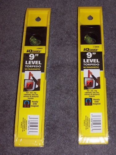 NEW 9&#034; Plastic Torpedo Level with Top Read and Magnet