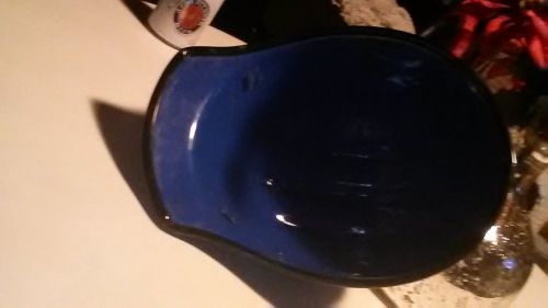 Vintage Aluminum Bullard Hard Hat (Blue Powder Coat)