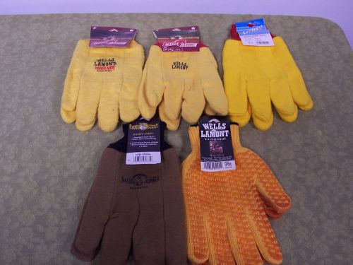Lot of 5 pair work gloves for sale
