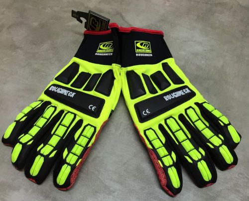 NEW Ringers Roughneck Safety Gloves Yellow Black Red 267-12 Size XXL 2XL