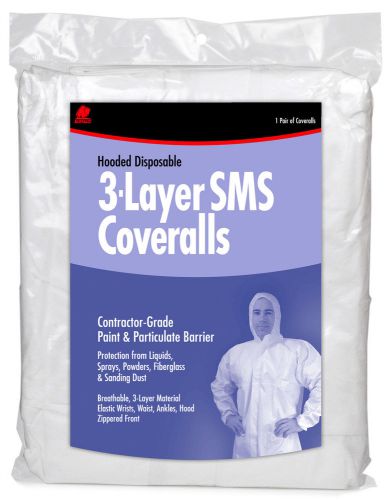 Buffalo large hooded disposable 3-layer sms coveralls 68525 for sale