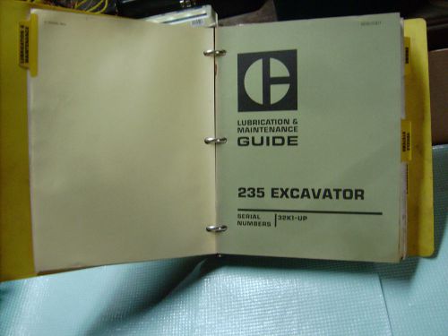 Vintage 1974-75 Caterpillar 235 Excavator 32K1-up Service Manual Book Illust nr