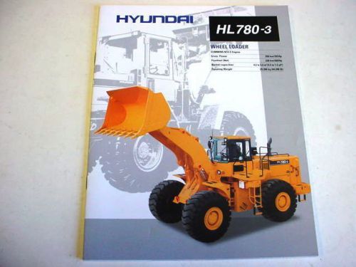 Hyundai HL780-3 Wheel Loader Color Brochure                                   b2