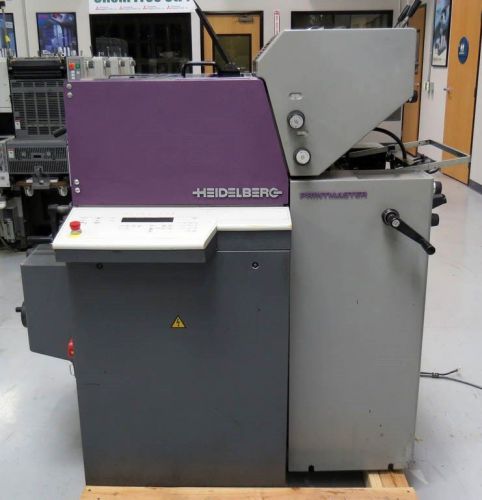 Heidelberg printmaster qm46-2 color printing press – baum print ab dick ryobi for sale