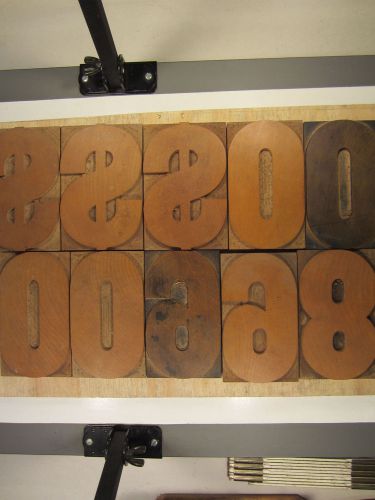 ANTIQUE WOOD TYPE NUMBERS 36 LINE BOLD