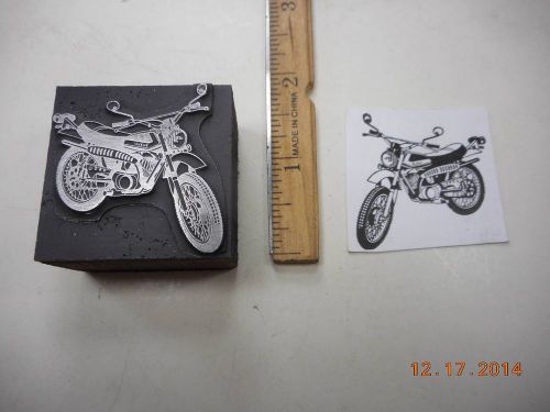 Letterpress Printing Printers Block, Suzuki Motorcycle, Street &amp; Off Road