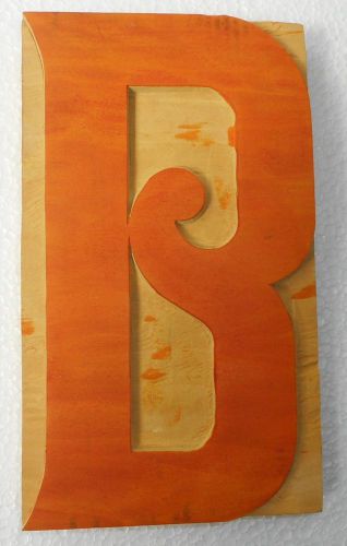 Letterpress Letter &#034;B&#034; Wood Type Printers Block Typography Collection.B883