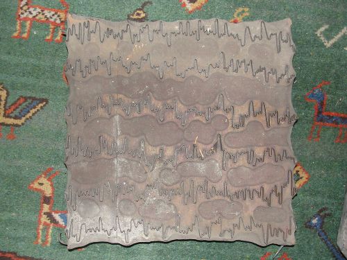EARLY 19TH CENTURY WOODEN TEXTILE PRINTING BLOCK LONDON ENGLAND 235 FABRIC RARE