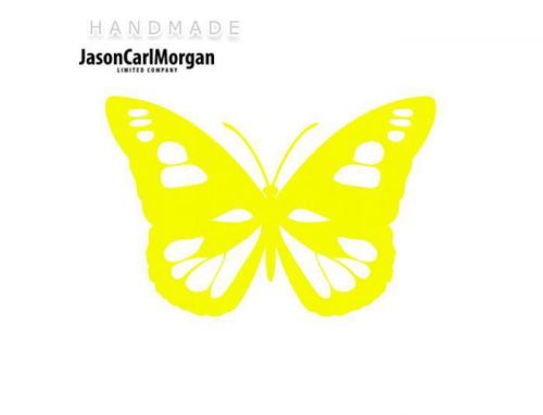 JCM® Iron On Applique Decal, Butterfly Neon Yellow