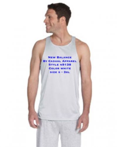 N9138 white size m  men tempo running singlet umba cross fit  tank top 9138 for sale