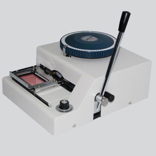 72-character letters manual pvc card embosser credit id embossing machine 661 for sale