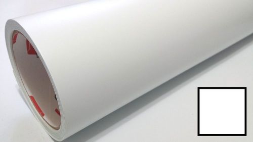 Matte white vinyl graphics wrap sticker sheet film roll overlay craft &amp; cut 24&#034; for sale