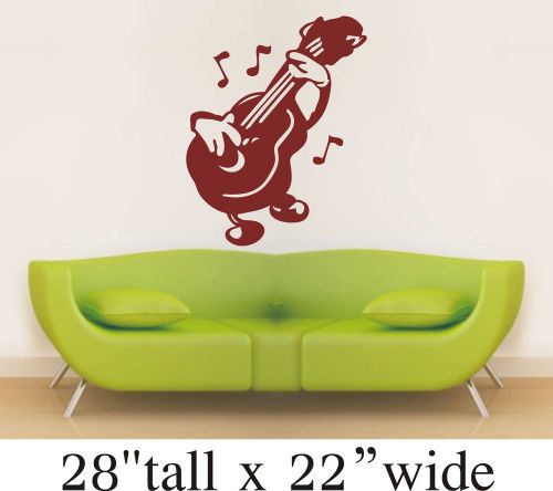2X A Guitar Playing Itself Bedroom,Drawing Room Wall Vinyl Sticker Art 1470 B