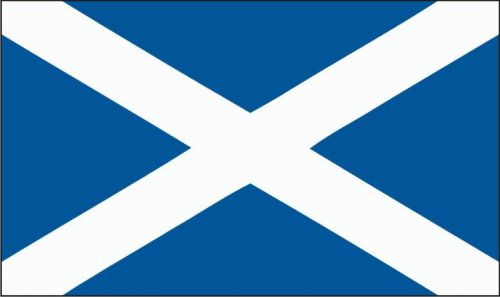 Scotland Saltire Flag Sticker x 2  self adhesive laminated vinyl decal
