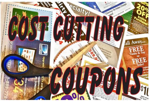 Cost Cutting Coupons Vinyl Sign Banner /grommets 2&#039;x3&#039; made in USA  rv23