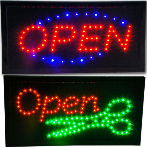 Open &amp; scissor barber shop led store animated sign spa beauty salon hair neon for sale