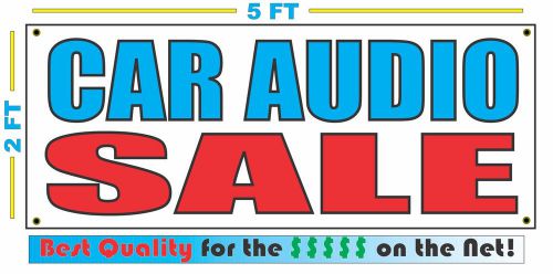 CAR AUDIO SALE Banner Sign NEW Larger Size Best Quality for The $$$