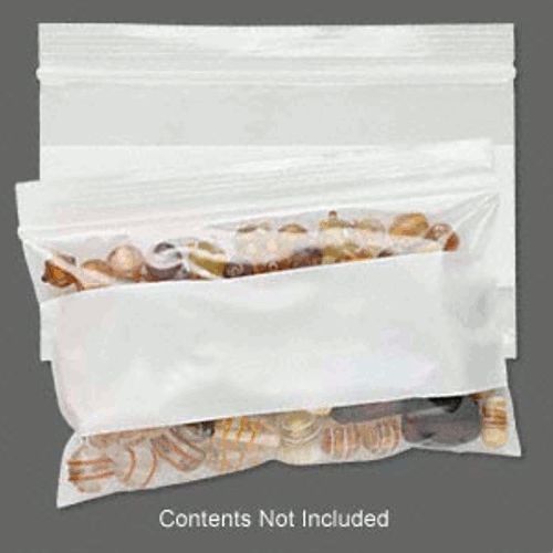 1000 plastic ziplock bags 3x5 clear w/white block style. new tite-lip 2mil for sale