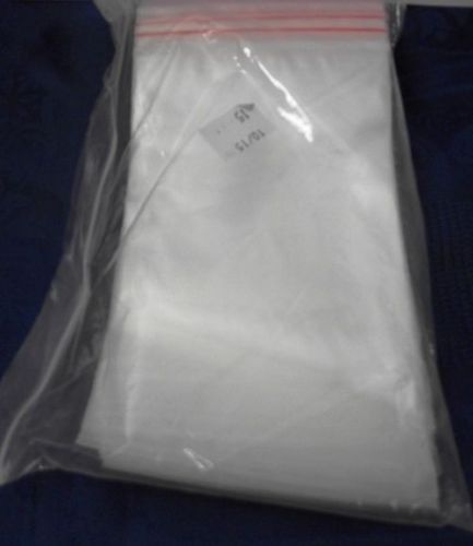 ZIPLOCK BAGS Clear Small POLY reusable Plastic Baggies 100 X 10X15cm