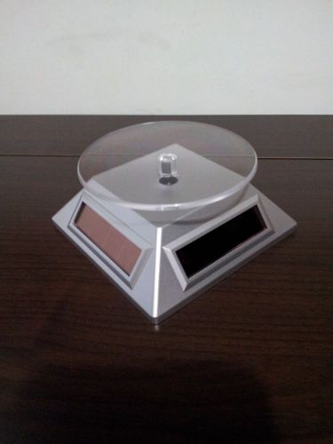 Sliver solar rotating display stand table for sale