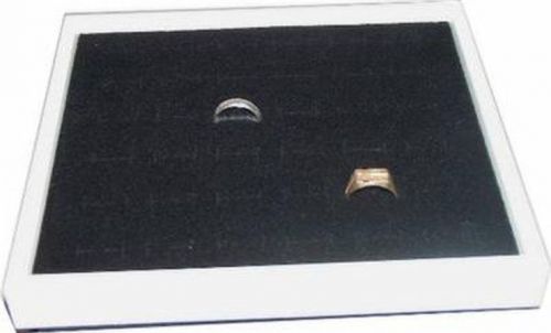 36 RING  JEWELRY DISPLAY CASE BOX WHITE