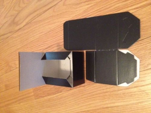5 Black 3x3x2&#034;h  Gift Boxes, In packs of 5 OR ANY AMT - see description