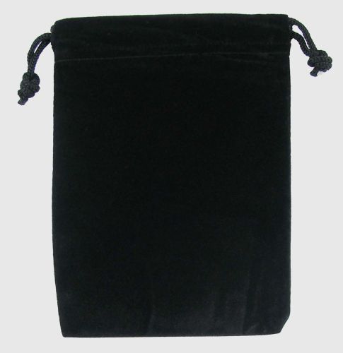 25 black velvet pouch  4&#034; x 5 1/2&#034; gift bag, rings, coins, medals, valuables for sale