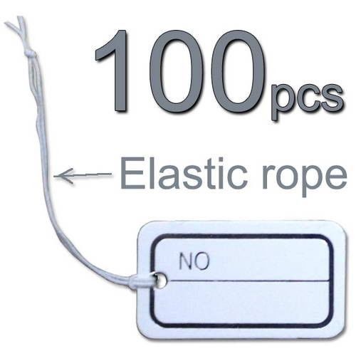 High quality Popular Useful 100PCS White String Jewelry Label Price Tags 30x17mm