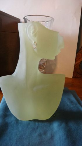 Yellow  Jewelry Display Bust Necklace, Earring Stands