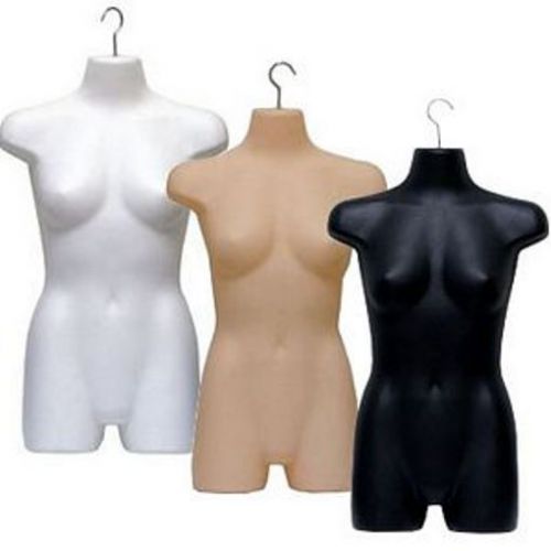Female dress form metal swivel hook torso hanging display heavy duty fleshtone for sale