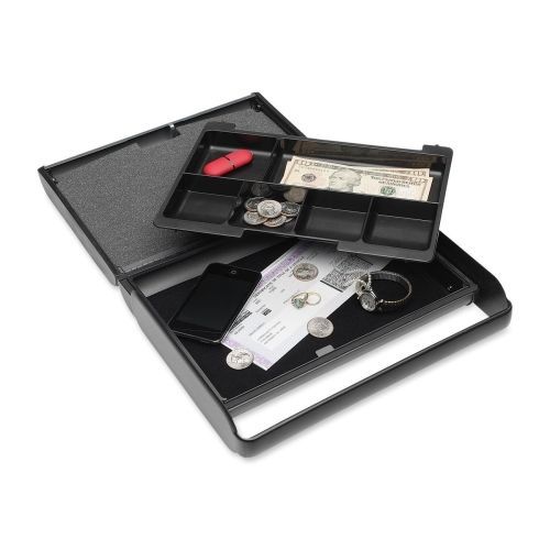 Steelmaster security case, slim model, 11-5/8w x 2-3/8h x 8-1/2d, charcoal gray for sale