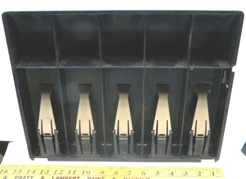 MONEY TRAY FROM REGISTER 6 HOLD DOWN SLOTS FOR BILLS &amp; 6 CHANGE CASH DRAWER