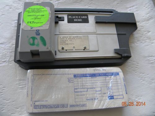 Credit card 4850 Addressograph Bartizan Flatbed Imprinter (with name plate)