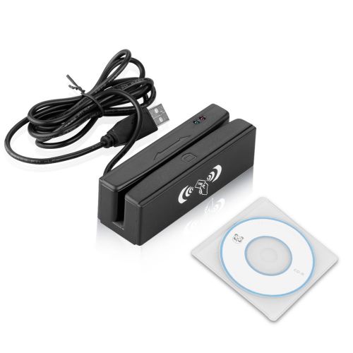 2 In1 USB 3 Track Stripe Credit Card Magnetic Mag Swiper RFID Card Reader/Writer