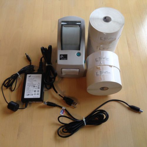 Zebra LP2824 2824-21100-0001 USB/Serial  Thermal Printer with over 10,000 Labels