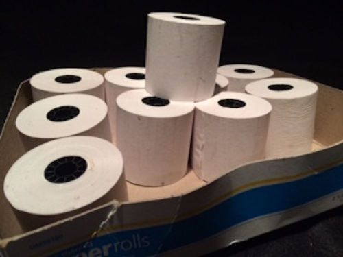 (2-1/4&#034; x 50&#039;) THERMAL RECEIPT PAPER 10 Rolls fits veriphone too