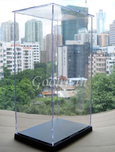 Clear acrylic display case transparent multi-use dustproof box 33x19x14cm hdc8 for sale