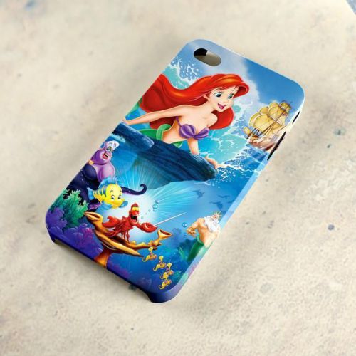 Disney Princess Ariel Little Mermaid A29 3D iPhone 4/5/6 Samsung Galaxy S3/S4/S5