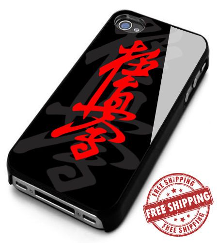 Kyokushin kaikan Kanji Logo iPhone 4/4s/5/5s/5c/6/6+ Black Hard Case