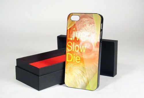 Live Slow Die Whenever Quote Orange - iPhone and Samsung Galaxy Case
