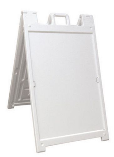 White deluxe signicade plastic a frame sign stand quick change 24 x 36&#034; insert for sale