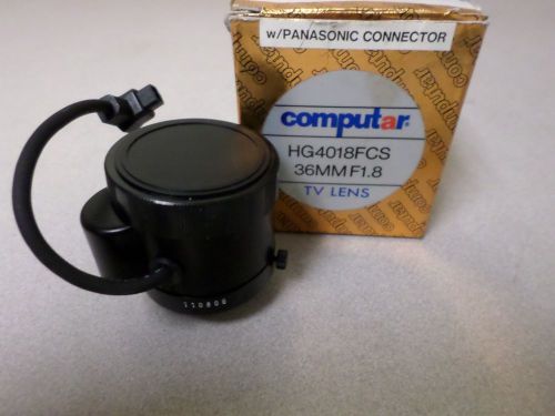 Computar hg4018fcs 36mm 1.8 tv lens w/ panasonic 4 pin mini-connector for sale