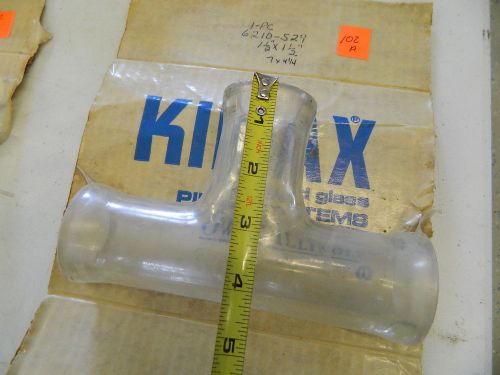 11/2&#034; KIMAX tempered Glass T connector Pipeline Milking System Tube  102A B