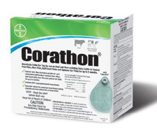 Pest Control Bayer Corathon® Insecticide Cattle Ear Tags Horn Flies Face Flies