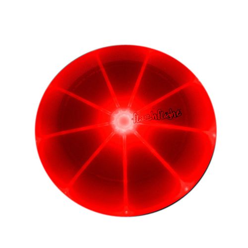 Nite ize ffd-08-10 flashflight led light up 185 gram flying disc - red for sale
