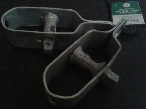 RATCHET WIRE STRAINERS CHAIN LINK FENCE BARBED WIRE X2